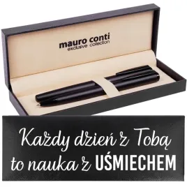 zestaw-pismienniczy-czarny-nauka-z-usmiechem-na-prezent-dla-nauczyciela