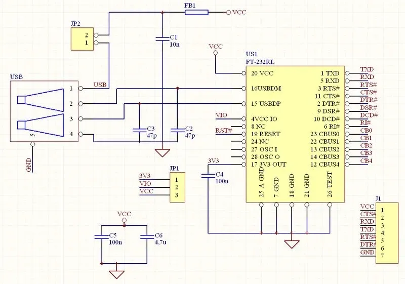 pcb-interfejs-usb-rs232-ttl-mini-ft232rl-konwerter-stan-nowy