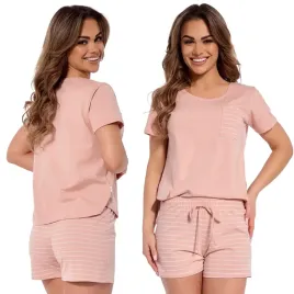 pizama-damska-cornette-521-301-letni-zestaw-pizamowy-bluzka-i-szorty-xxl