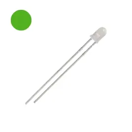 10x-dioda-led-3mm-zielona-matowa-120mcd-10szt