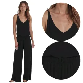 vivisence-2046-czarny-wiskoza-komplet-top-spodnie-pizama-xl