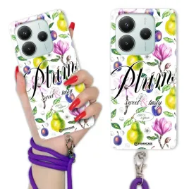 etui-do-xiaomi-redmi-note-14-5g-case-owoce-trendy-fioletowy-sznurek-wzor