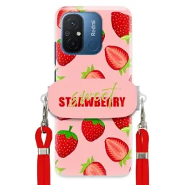 etui-do-xiaomi-redmi-12c-uchwyt-czerwona-smycz-funkcjonalne-strawberry