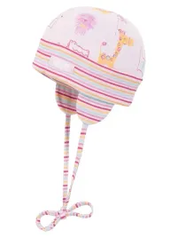 niemowleca-czapka-wiazana-w-zwierzatka-rozowa-doll-r-45