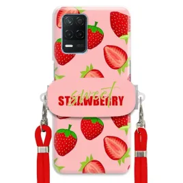 etui-do-realme-v13-5g-uchwyt-czerwona-smycz-funkcjonalne-sweet-strawberry