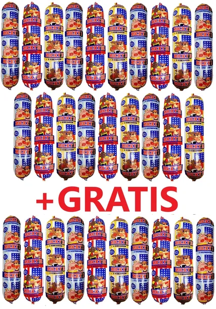 Karma Mokra dla Psa Psów Baton Mięsny ROCKY 83% Mięsa 29 x1 kg + GRATIS
