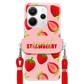 etui-do-xiaomi-redmi-note-14-4g-uchwyt-smycz-crossbody-red-strawberry