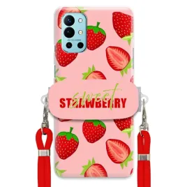 etui-do-oneplus-9r-uchwyt-czerwona-smycz-crossbody-modne-sweet-strawberry