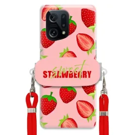 etui-do-oppo-find-x5-uchwyt-czerwona-smycz-funkcjonalne-sweet-strawberry