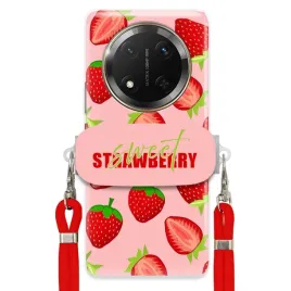 etui-do-honor-magic-7-lite-uchwyt-czerwona-smycz-funkcjonalne-strawberry