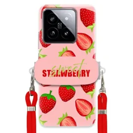 etui-do-xiaomi-14-uchwyt-czerwona-smycz-crossbody-modne-sweet-strawberry