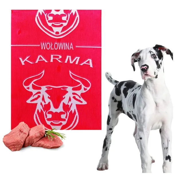 Mięso Mrożone Wołowe Karma Mokra dla Psa Psów Kota 10 kg BARF Uniwersalna