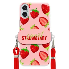 etui-do-iphone-16-plus-uchwyt-czerwona-smycz-crossbody-sweet-strawberry