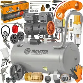 kompresor-bezolejowy-sprezarka-50l-cichy-60db-zestaw-lakierniczy-mp0064