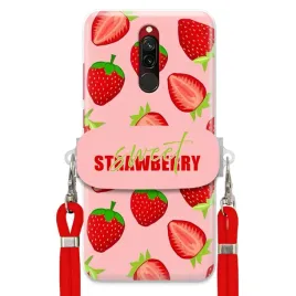 etui-do-xiaomi-redmi-8-uchwyt-czerwona-smycz-crossbody-sweet-strawberry