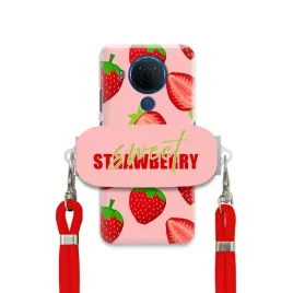 etui-do-nokia-5-4-uchwyt-czerwona-smycz-crossbody-modne-sweet-strawberry