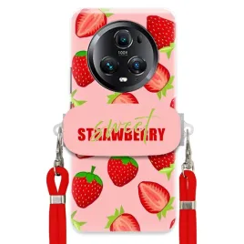 etui-do-huawei-honor-magic-5-pro-uchwyt-czerwona-smycz-modne-strawberry