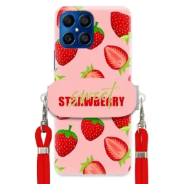 etui-do-huawei-honor-x8-uchwyt-czerwona-smycz-crossbody-sweet-strawberry
