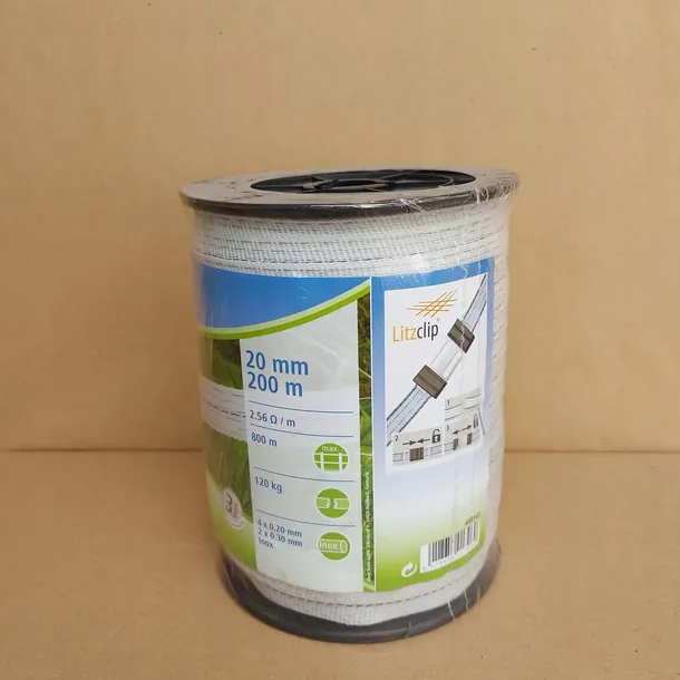 tasma-classic-200m-20mm-biala-opornosc-3-ohm-m