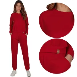 vivisence-9204kmpl-czerwony-bawelna-komplet-damski-bluza-spodnie-dresy-xl