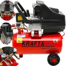 kompresor-olejowy-sprezarka-24l-230v-8bar-205l-min-kraft-new-model-jakosc
