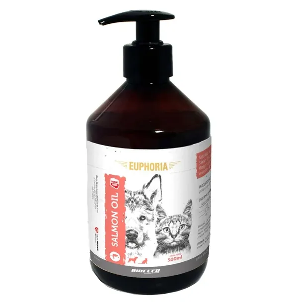BIOFEED Salmon Oil - Olej z łososia dla psa i kota 500ml