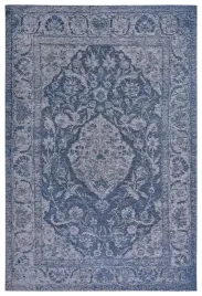 dywanchodnik-do-kuchni-80x165cm-plasko-tkany-niebieski-wzor-tradycyjny