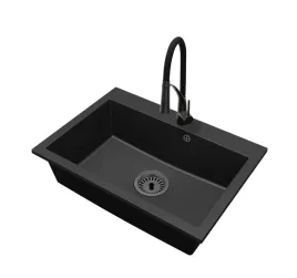 kuchenny-zlewozmywak-granitowy-jednokomorowy-elite-70-bateria-syfon-czarny