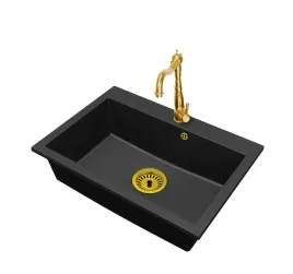 kuchenny-zlewozmywak-granitowy-jednokomorowy-elite-70-bateria-syfon-zloty