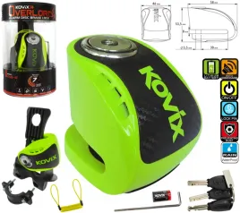 blokada-tarczy-hamulcowej-z-alarmem-kovix-kns6-fluo-zielony