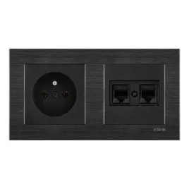 exen-gniazdo-gniazdo-2xrj45-kat-6-czarne-ramka-comfort-koms-czarny
