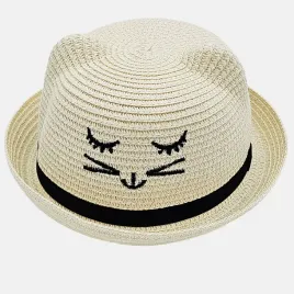 kapelusz-dzieciecy-unisex-bezowy-slomkowy-przeciwsloneczny-kot-uszka-50-52