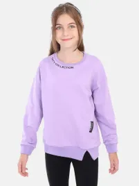 bluza-dziewczeca-dresowa-nadruk-bez-kaptura-jasny-fiolet-rozmiar-116-122