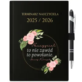 kalendarz-nauczycielski-planer-25-26-prezent-dla-nauczyciela-dlugopis-cytat