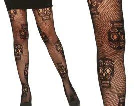 rajstopy-damskie-czarne-los-muertos-czaszki-kabaretki-dodatek-halloween