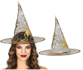 kapelusz-czarownicy-wiedzmy-zloty-pajeczyna-pajaki-akcesoria-halloween