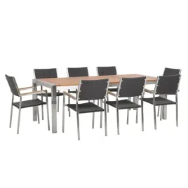 zestaw-ogrodowy-stol-drewniany-eukaliptus-i-8-krzesel-rattanowych-czarnych
