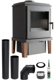 piec-wolnostojacy-zeliwny-koza-k11-fi-150-z-nogami-z-drewna-zestaw-rur