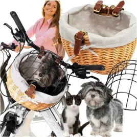 koszyk-rowerowy-wiklinowy-na-kierownik-transporter-dla-psa-przedni-kosz