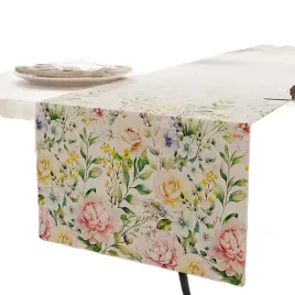 obrus-bieznik-bialy-160x38cm-kwiaty-elegancki