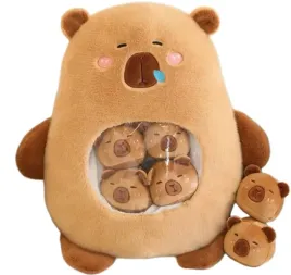 duza-maskotka-poduszka-kapibara-47-cm-plus-6-sztuk-malych-kapibar