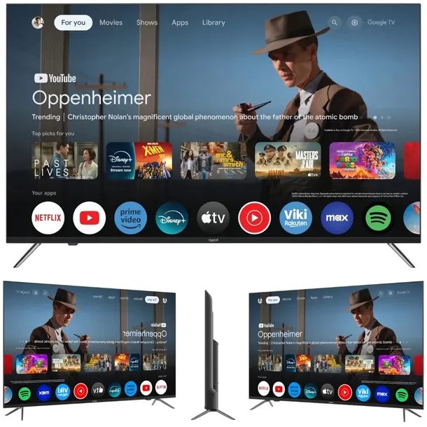 Telewizor Google TV Q.Bell 50" QT50UGF9A 4K HDR Smart DVB-T2 LED BEZRAMKOWY