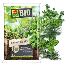 Zdjęcie produktu ZIEMIA PODŁOŻE BIO DO ZIÓŁ BAZYLII MIĘTY ROZMARYNU EKO 5L COMPO