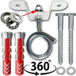 uchwyt-sufitowy-obrotowy-360-st-z-lozyskiem-bialy