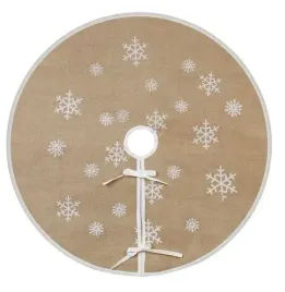 dywan-mata-pod-choinke-120-cm-sekey-lniany-naturalny-z-platkami-sniegu