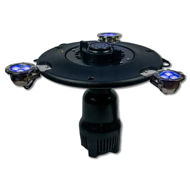FONTANNA PŁYWAJĄCA AERATOR FJ-300 30M KABLA DO STAWU OCZKA WODNEGO LED RGB