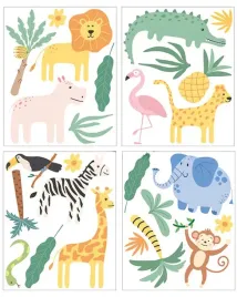 naklejka-na-sciene-dla-dzieci-pokoj-dziciecy-zwierzaki-safari-dzungli