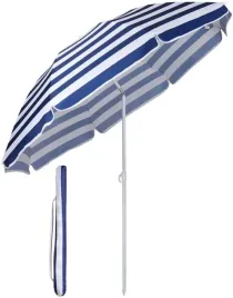 parasol-plazowy-ogrodowy-granatowy-w-paski-niebiesko-bialy-200-cm
