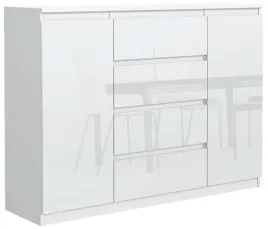 komoda-2-drzwi-4-szuflady-120cm-biala-front-polysk-dwie-polki
