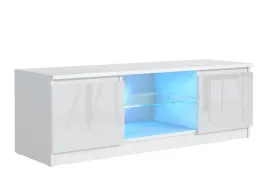 szafka-rtv-140cm-biala-front-polysk-polka-szklana-led